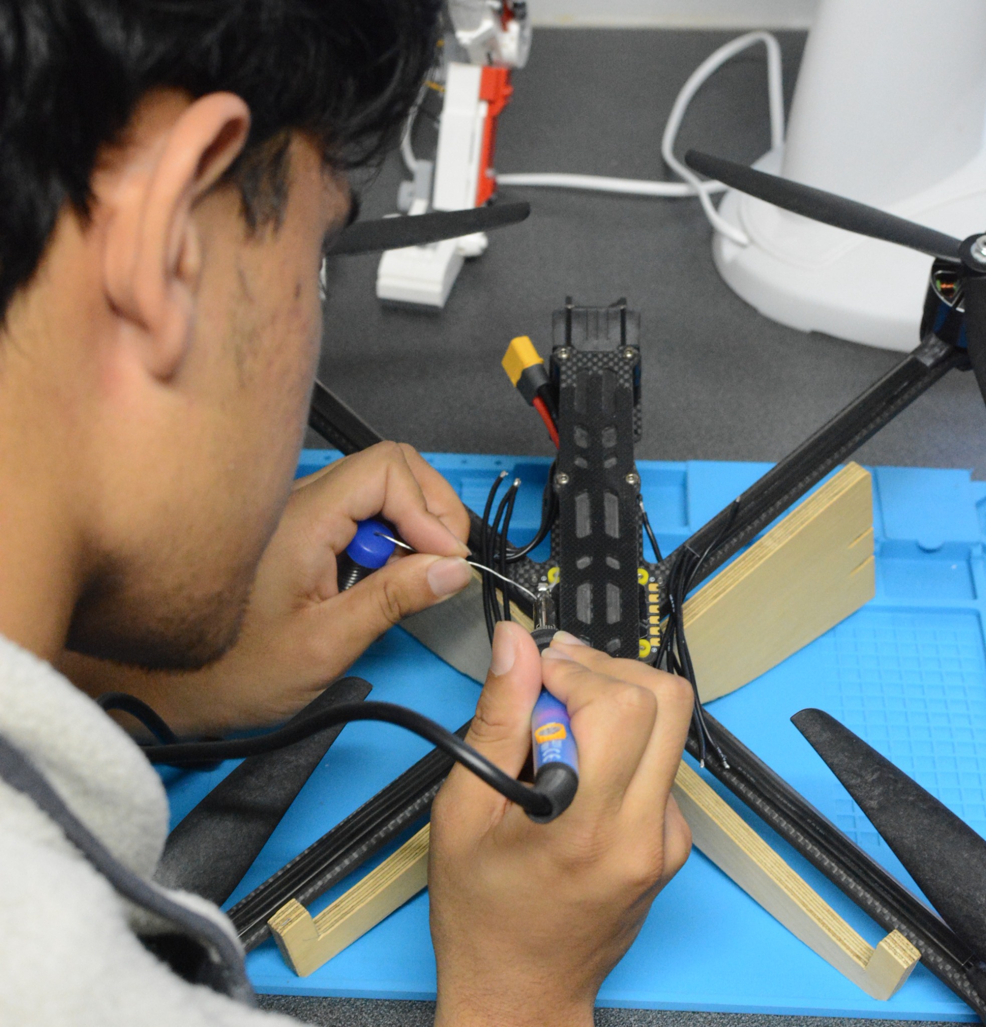 Soldering a drone ESC